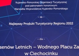 Pomorska Organizacja Turystyczna wyróżniła Ciechocinek za Baseny Letnie - Wodny Plac Zabaw