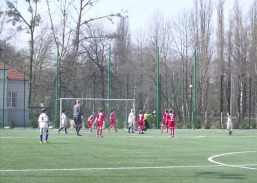 Mecz piłki nożnej ligi okręgowej orlików Zdrój Ciechocinek- GKS Baruchowo