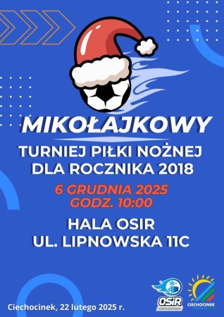 Mikołajkowy Turniej Piłki Nożnej dla rocznika 2018