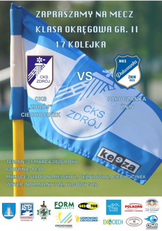 Liga Okręgowa Seniorów: CKS Zdrój Ciechocinek vs. Pałuczanka Żnin