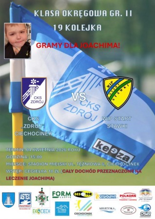 Liga Okręgowa Seniorów: CKS Zdrój Ciechocinek vs. WIP Start Stawki