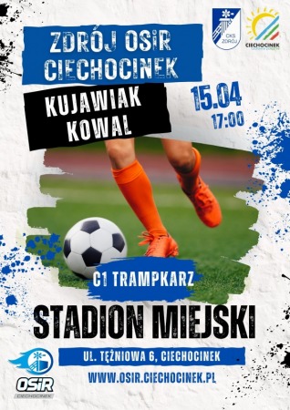 Mecz Ligi Trampkarza - Zdrój OSiR Ciechocinek vs. Kujawiak Kowal