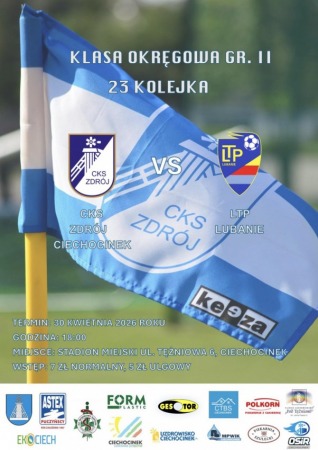 Liga Okręgowa Seniorów: CKS Zdrój Ciechocinek vs. LTP Lubanie