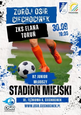 Mecz Ligi Juniora Młodszego - Zdrój OSiR Ciechocinek vs. ZKS Elana Toruń