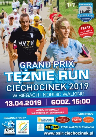 Grand Prix TĘŻNIE RUN w Biegach i Nordic Walking 1/7