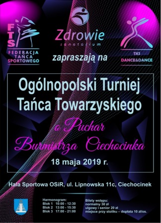 Ogólnopolski Turniej Tańca Towarzyskiego o Puchar Burmistrza Ciechocinka