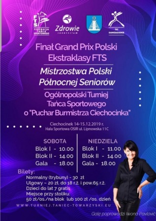Ogólnopolski Festiwal Tańca 14-15.12.2019 Ciechocinek