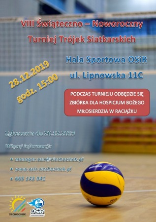 VIII Otwarty  Świąteczno - Noworoczny Turniej Trójek Siatkarskich