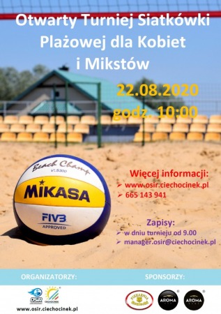 Otwarty Turniej Siatkówki Plażowej dla Kobiet i Mikstów