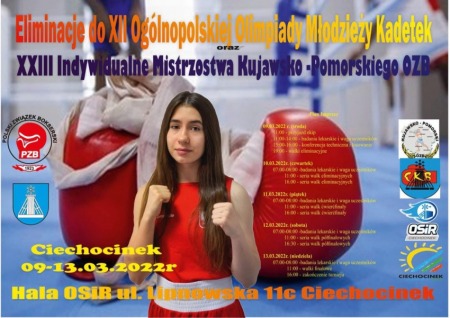 Eliminacje do XII Ogólnopolskiej Olimpiady Młodzieży Kadetek i XXIII Indywidualne Mistrzostwa Kujawsko Pomorskiego OZB