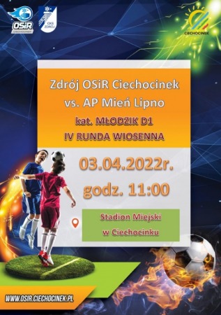 Mecz Ligi Młodzików Zdrój OSiR Ciechocinek vs. AP Mień Lipno