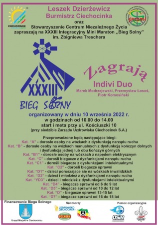 XXXIII Integracyjny Mini Maraton "Bieg Solny"