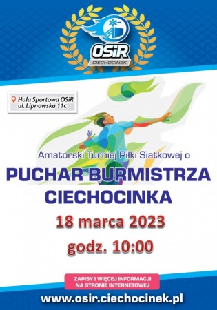 XIV Amatorski Turniej Piłki Siatkowej o Puchar Burmistrza Ciechocinka