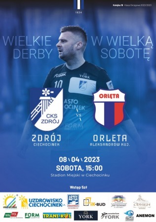Liga Okręgowa Seniorów: CKS Zdrój Ciechocinek vs. Orlęta Aleksandrów Kujawski