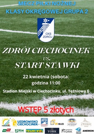 Liga Okręgowa Seniorów: CKS Zdrój Ciechocinek vs. Start Stawki