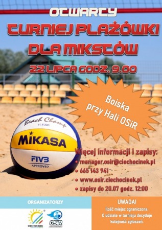 Otwarty Turniej Siatkówki Plażowej dla Mikstów