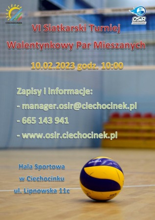 VI Siatkarski Turniej Walentynkowy Par Mieszanych