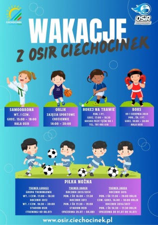 Wakacje 2024 z OSiR Ciechocinek