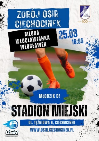 Mecz Ligi Młodzika - Zdrój OSiR Ciechocinek vs. Młoda Włocławianka Włocławek
