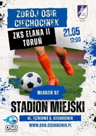 Mecz Ligi Młodzika - Zdrój OSiR Ciechocinek vs. ZKS Elana Toruń II
