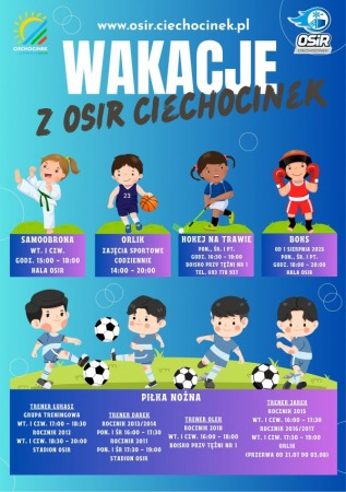 Wakacje 2025 z OSiR Ciechocinek