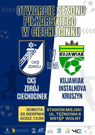 Liga Okręgowa Seniorów: CKS Zdrój Ciechocinek vs. Kujawiak Instalnova Kruszyn
